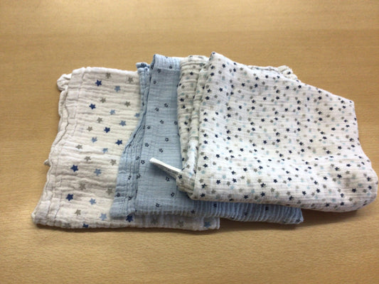 3er Set grosse Nuschis Weiß, Blau, Grau