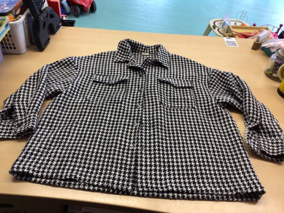  Jacke L Schwarz-Weiß