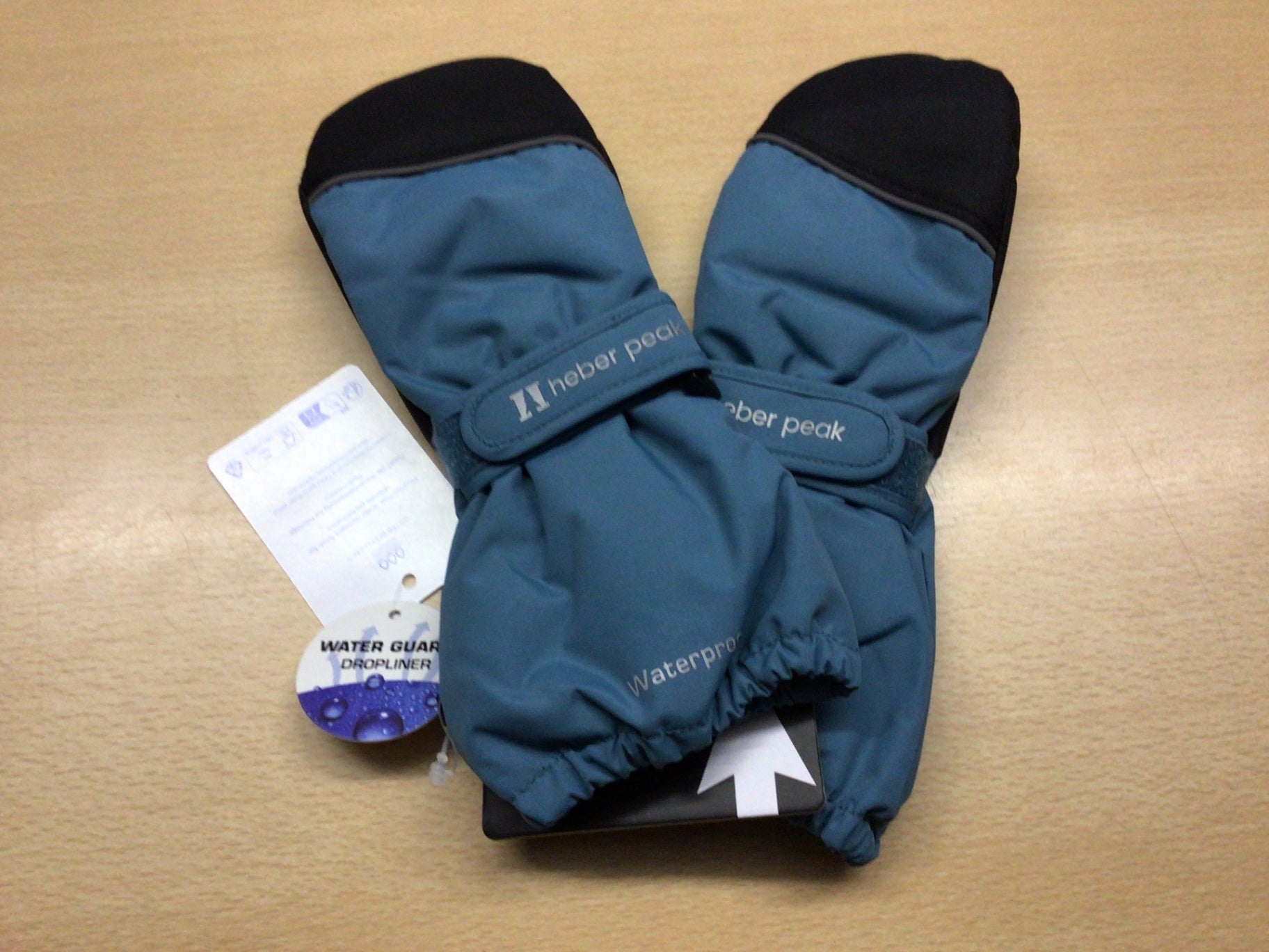 Haber Peak Handschuhe 8–10 Blau und Schwarz