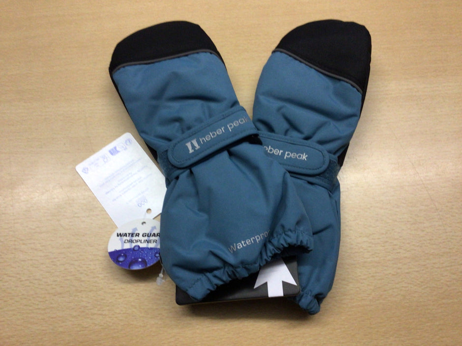 Haber Peak Handschuhe 8–10 Blau und Schwarz