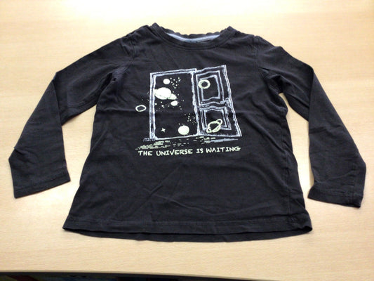  Langarmshirt 116 Schwarz