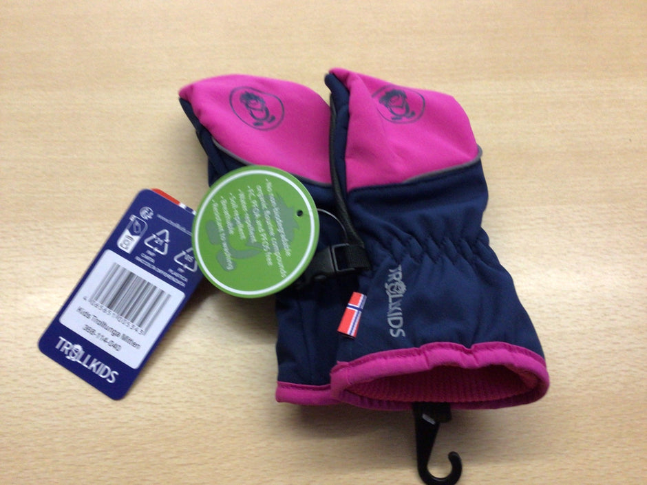 Trollkids Handschuhe 6–7 Pink und Dunkelblau