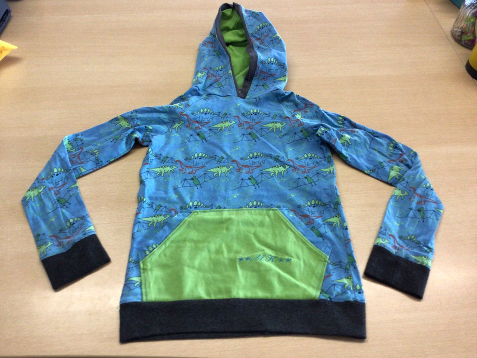  Hoodie 116 Blau und Grün