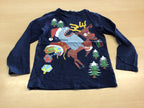  Kinder-Langarmshirt 110/116 Dunkelblau