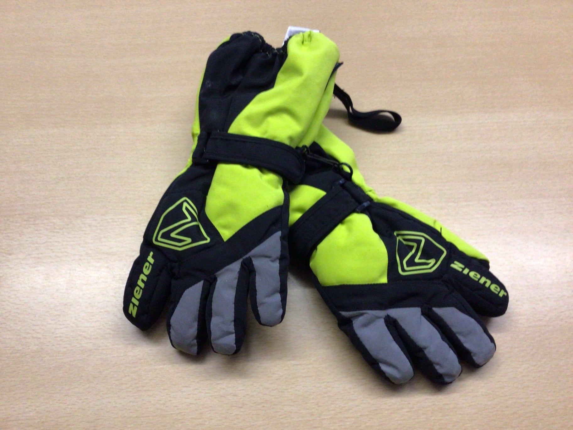 Ziener Handschuhe Gelb, Schwarz, Grau