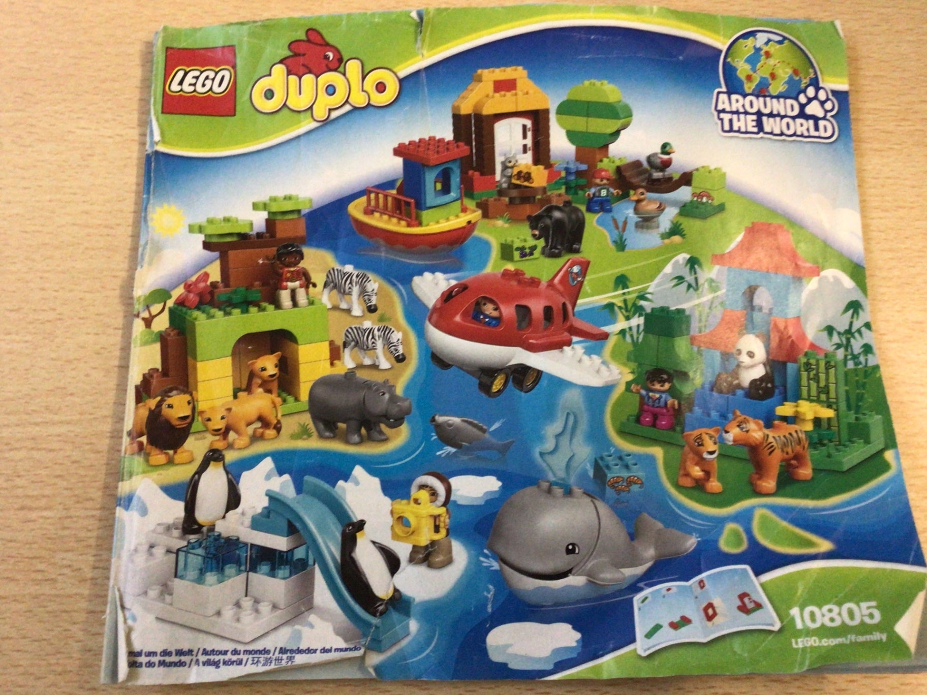 LEGO Duplo around the world 10805 Rot, Weiß, Schwarz, Gelb, Blau