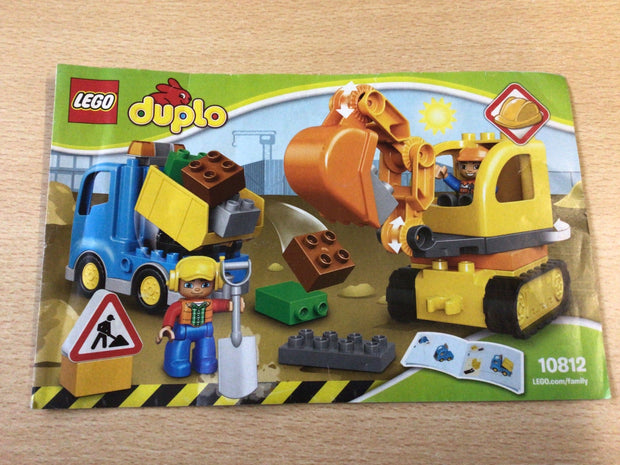 LEGO Duplo Bagger/Lastwagen 10812 Gelb, Blau, Braun, Grau, Grün