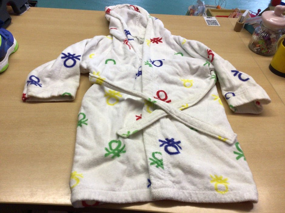 Benetton Bademantel Weiß