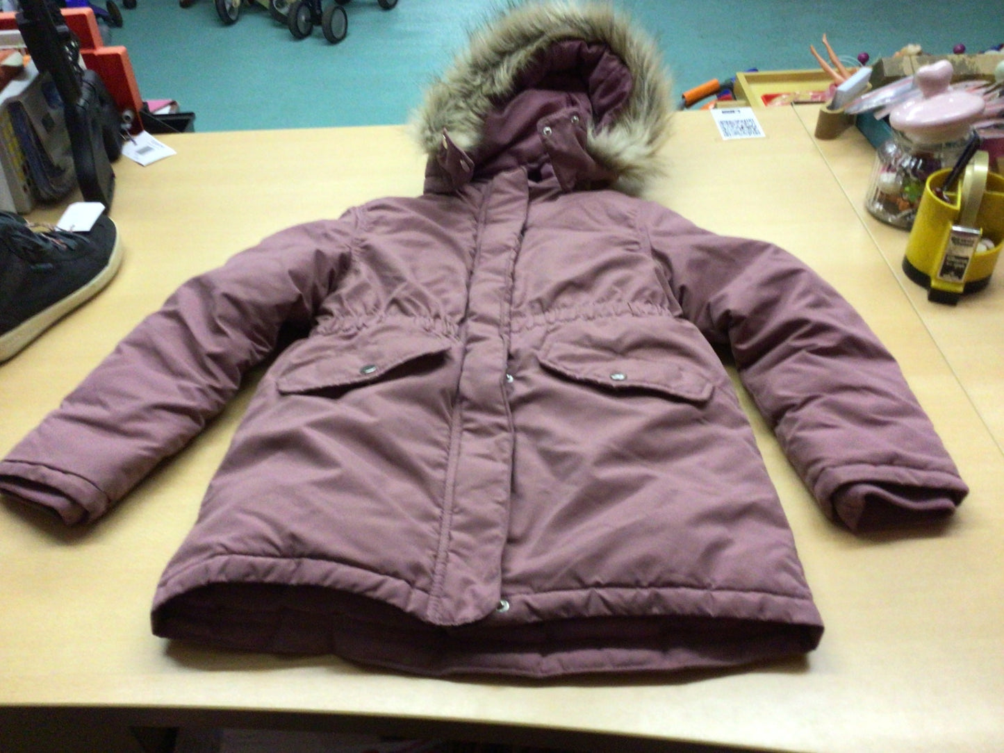 Winterjacke 134/140 Burgunder