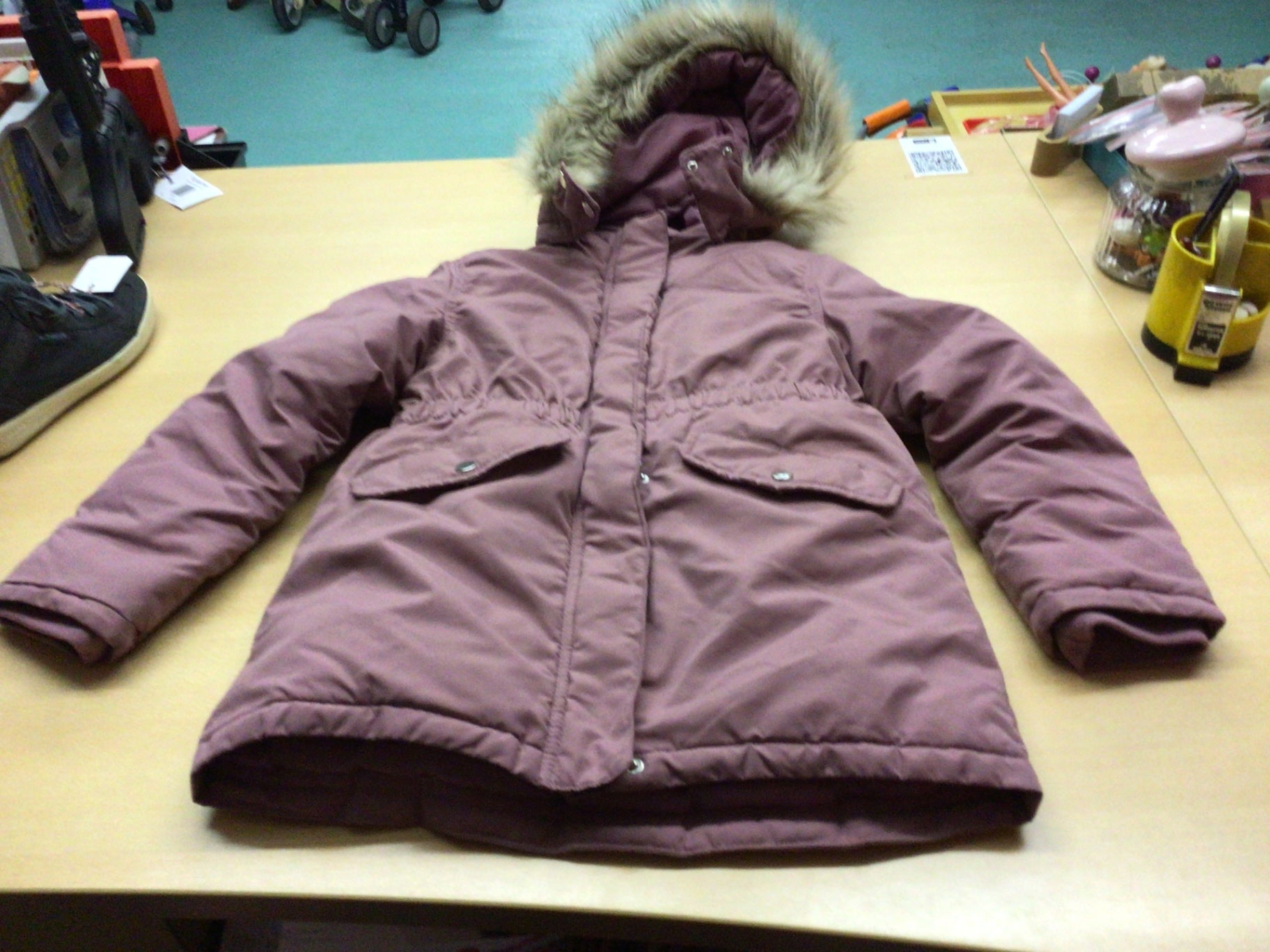 Winterjacke 134/140 Burgunder