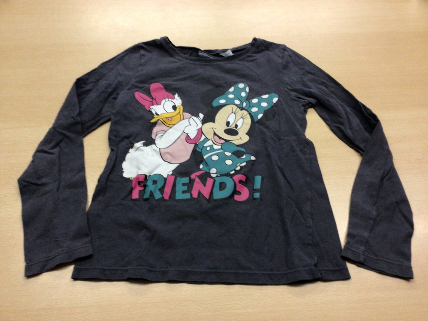 Langarmshirt 122/128 Schwarz