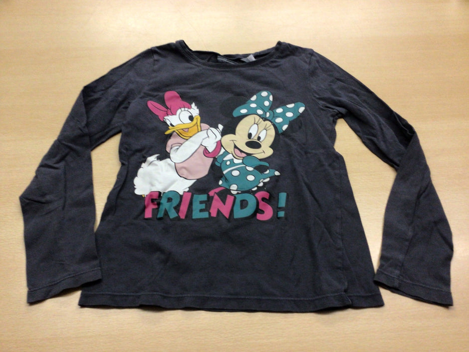 Langarmshirt 122/128 Schwarz