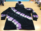  Hoodie 134/140 Schwarz, Lila, Weiß