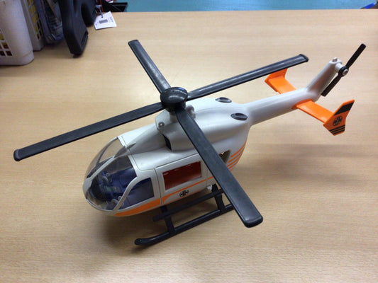 Playmobil Spielzeughelikopter Weiß, Schwarz, Orange