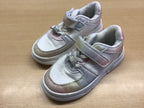  Sneaker 29 Weiß mit Pastellfarben und Glanzeffekten
