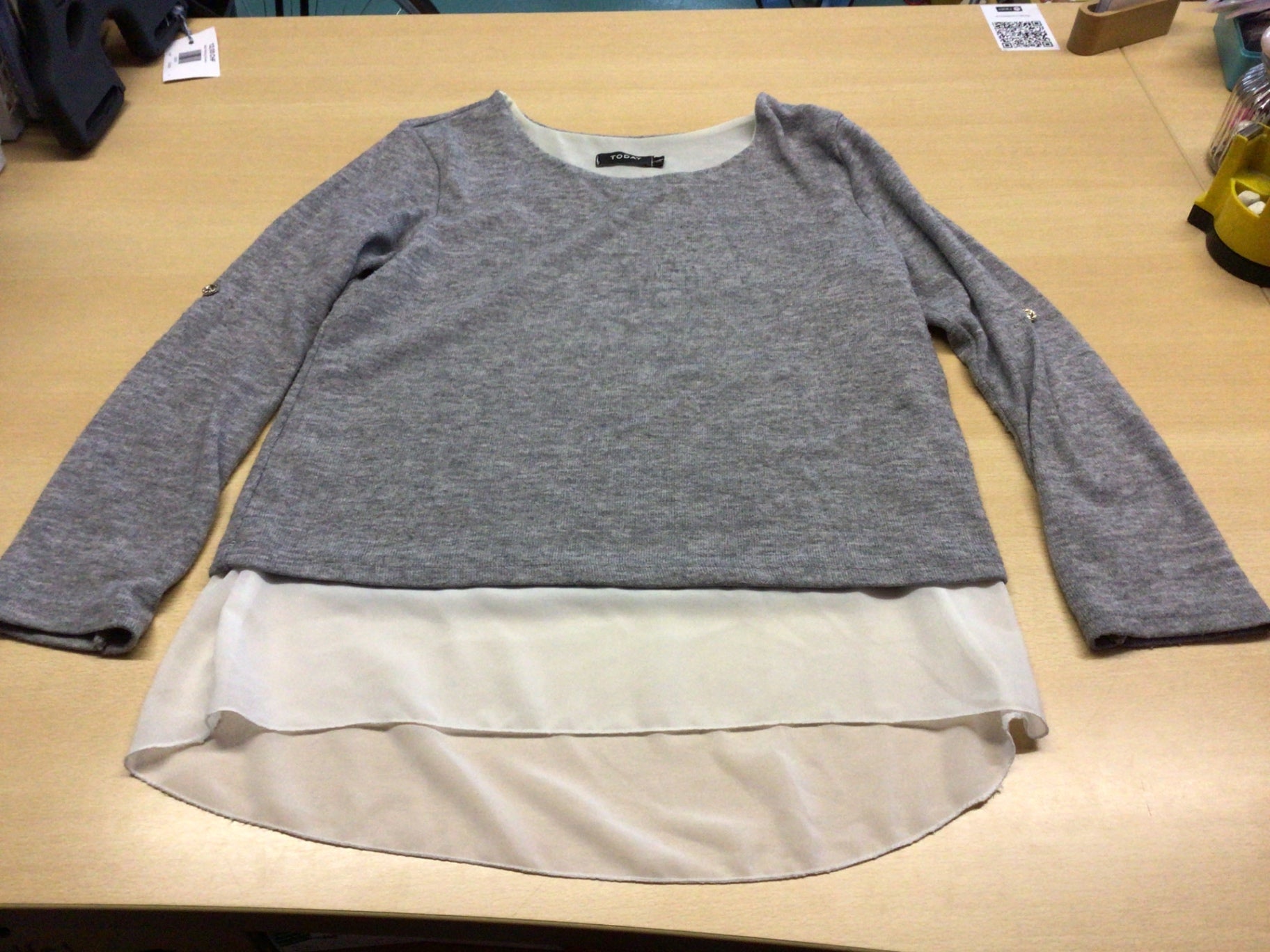 TODAY Pullover S Grau