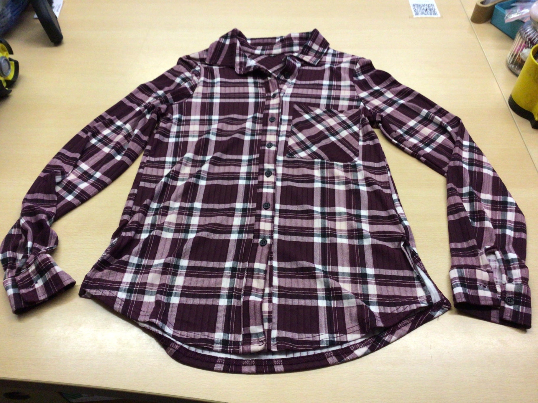  Bluse XS Burgunder