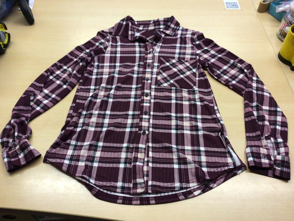  Bluse XS Burgunder
