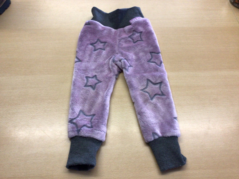 Hose 86/92 Lila und Dunkelgrau