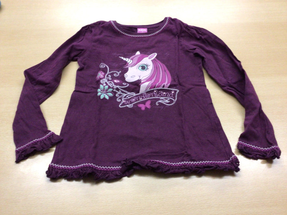 Mädchen-Langarmshirt 116 Lila
