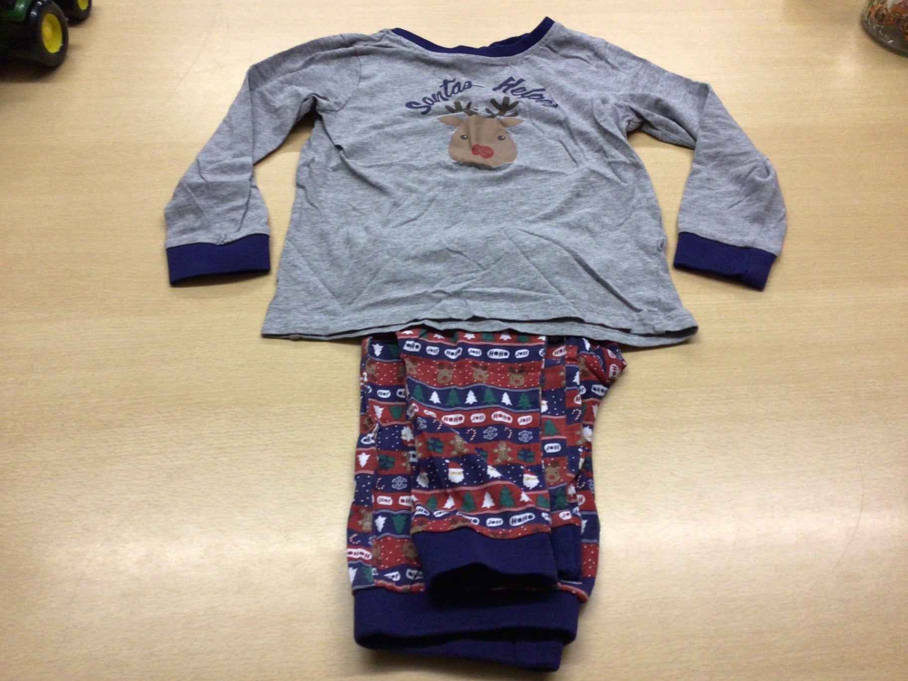 Unbekannt Pyjama 122 Grau mit Blau