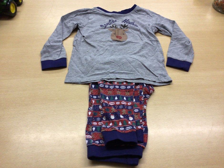 Unbekannt Pyjama 122 Grau mit Blau