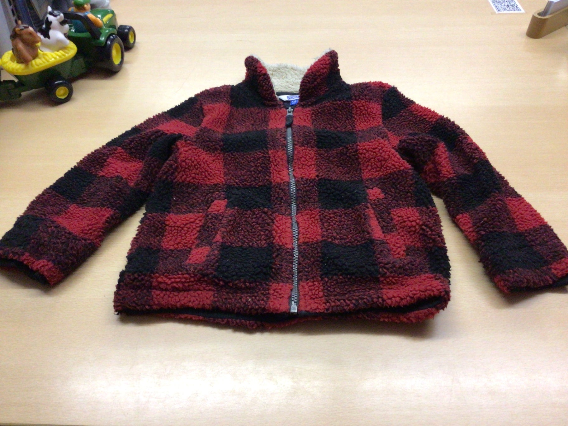 Jacke 116 Rot und Schwarz