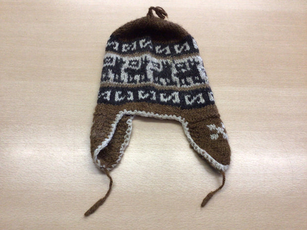  Mütze Braun, Weiß, Schwarz