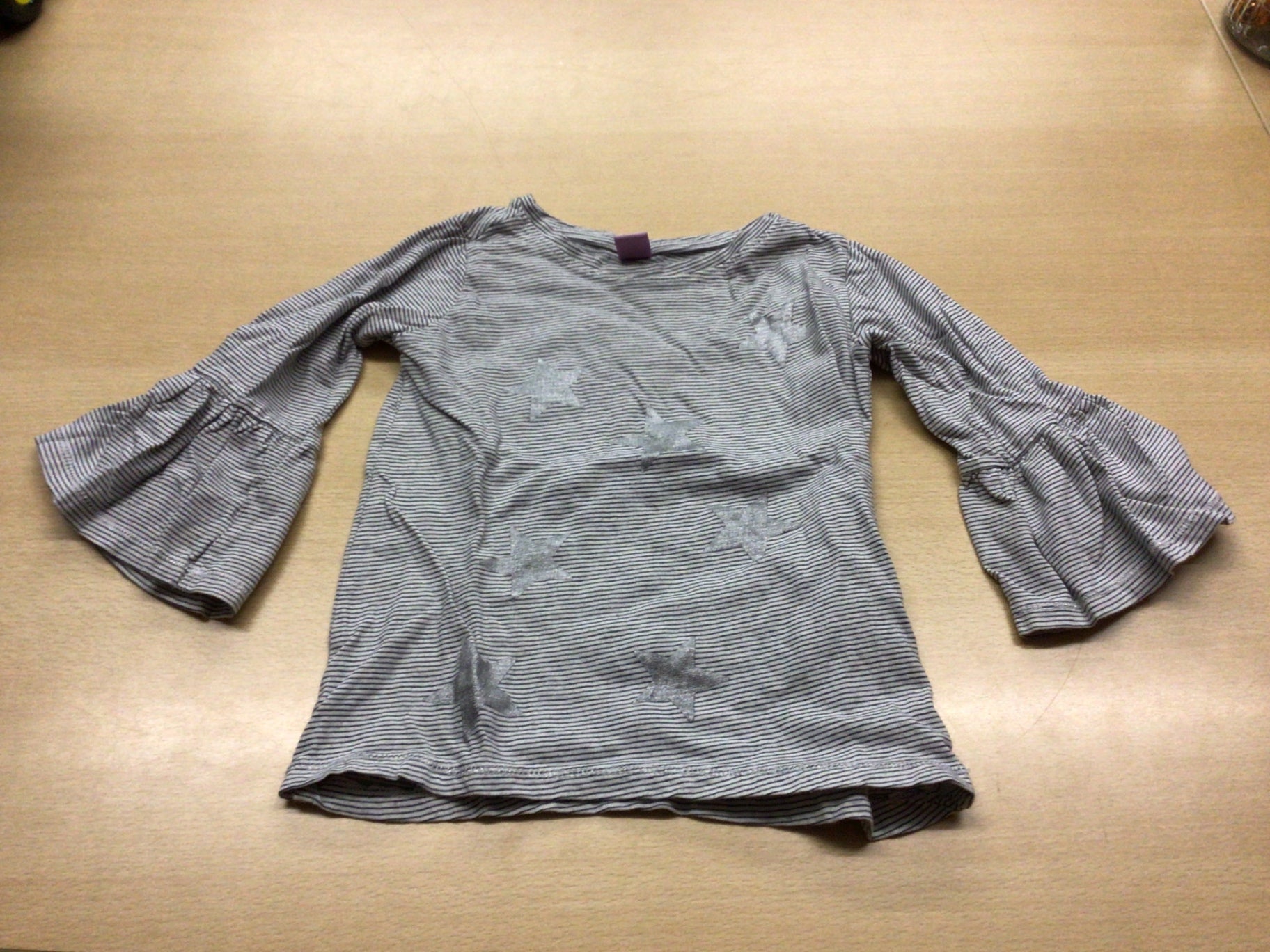 Langarmshirt Grau und Weiß