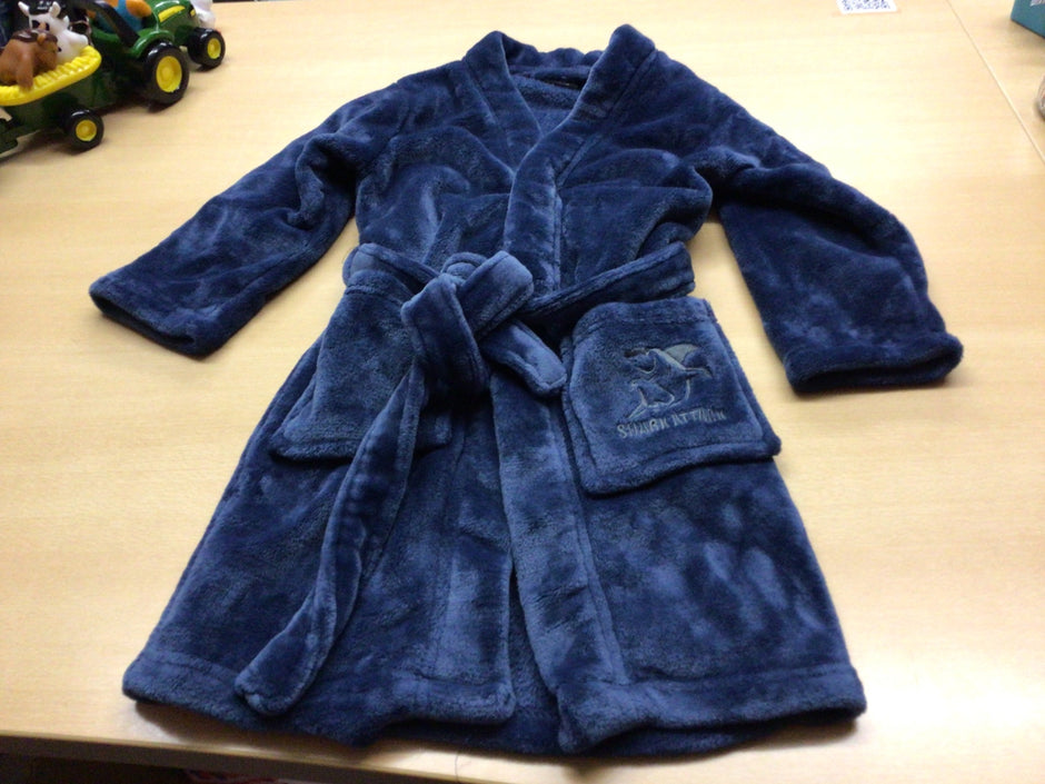 Bademantel 110/116 Blau