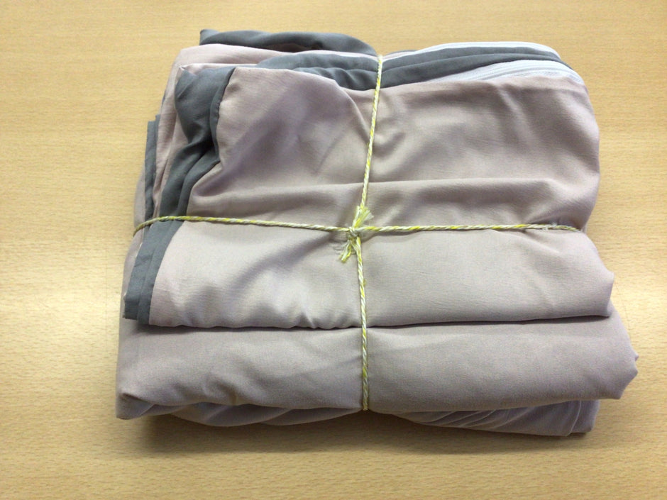 Bettwäsche Beige und Grau