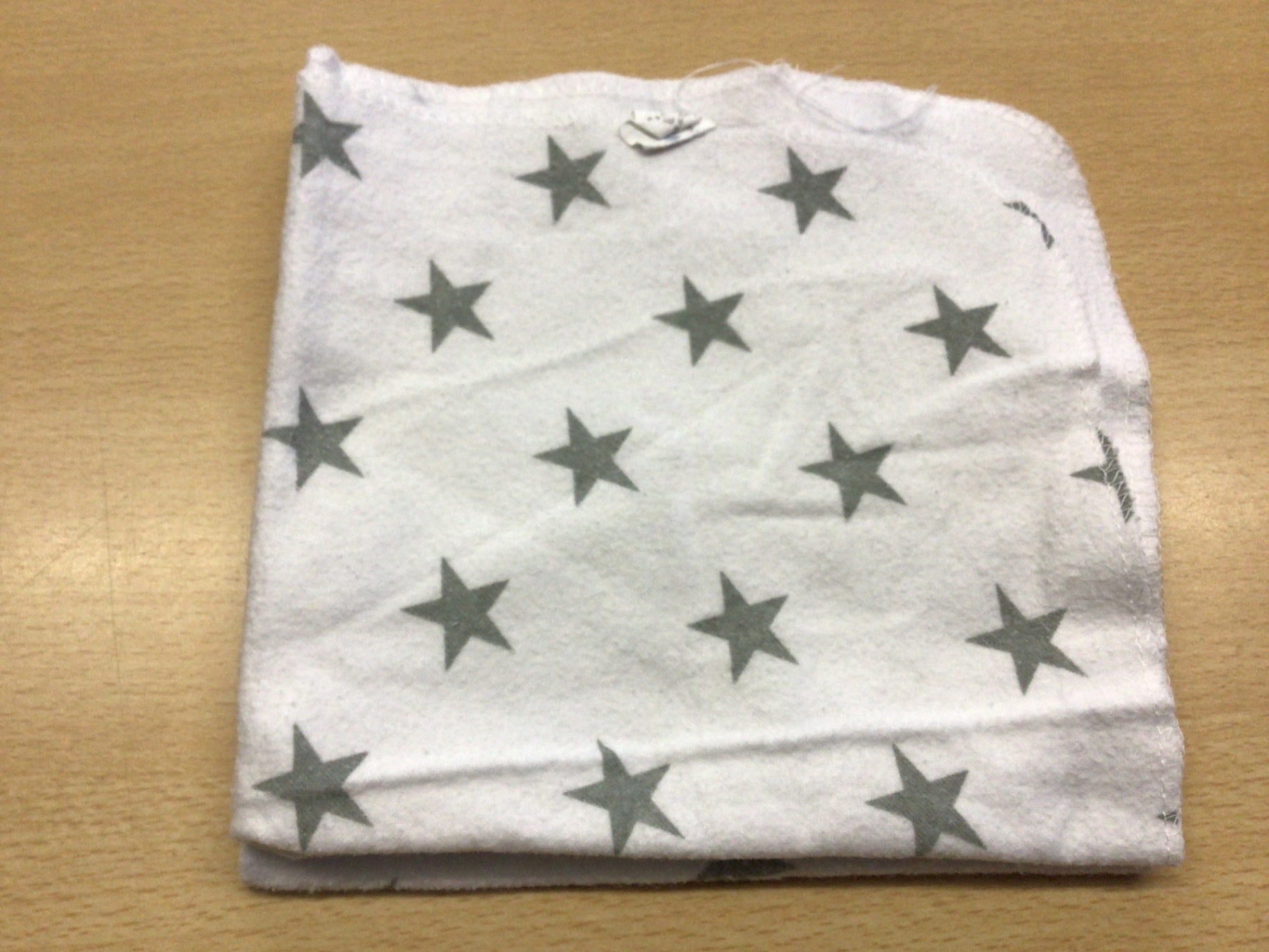 2er Set Moltontüchli Weiß und Grau