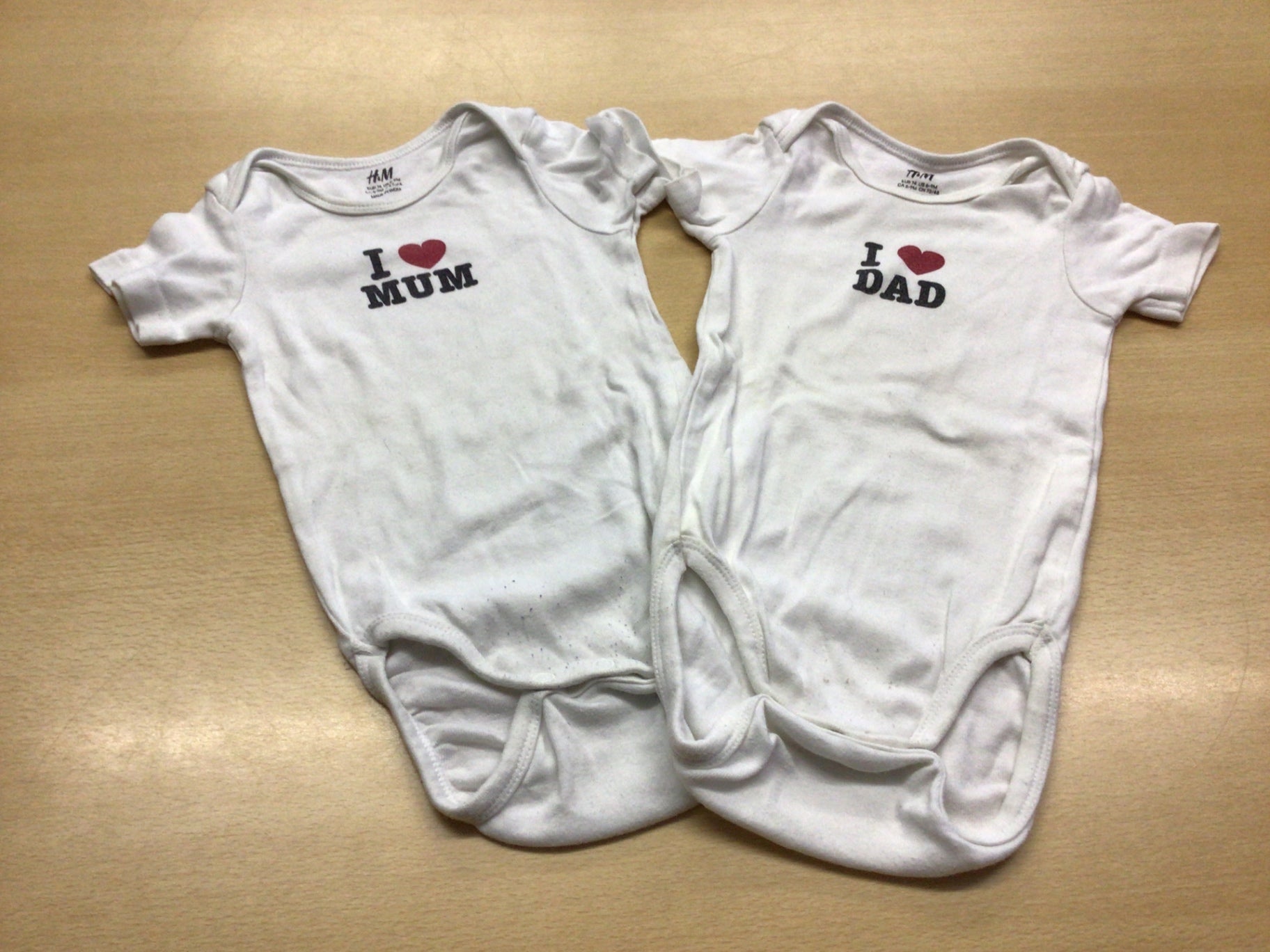 H&M 2er Set Bodys 74 Weiß