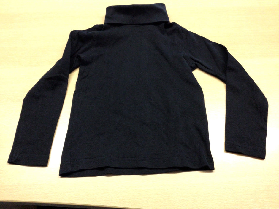  Rollkragen-Pullover 110/116 Schwarz