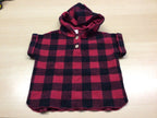  Hoodie 98 Rot und Schwarz
