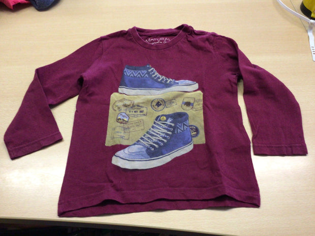 Mayoral Langarmshirt 98 Burgund
