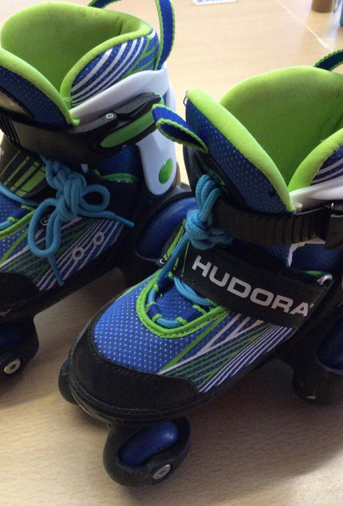 Hudora Skates 30 - 33 Blau und grün