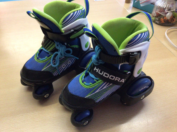 Hudora Skates 30 - 33 Blau und grün
