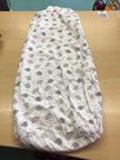 Schlafsack Weiß mit grauen Elefantenmuster