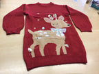 Long-Pullover 140 Rot