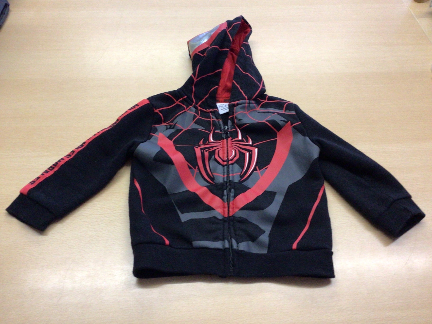Spiderman Jacke 92 Schwarz, Rot, Grau