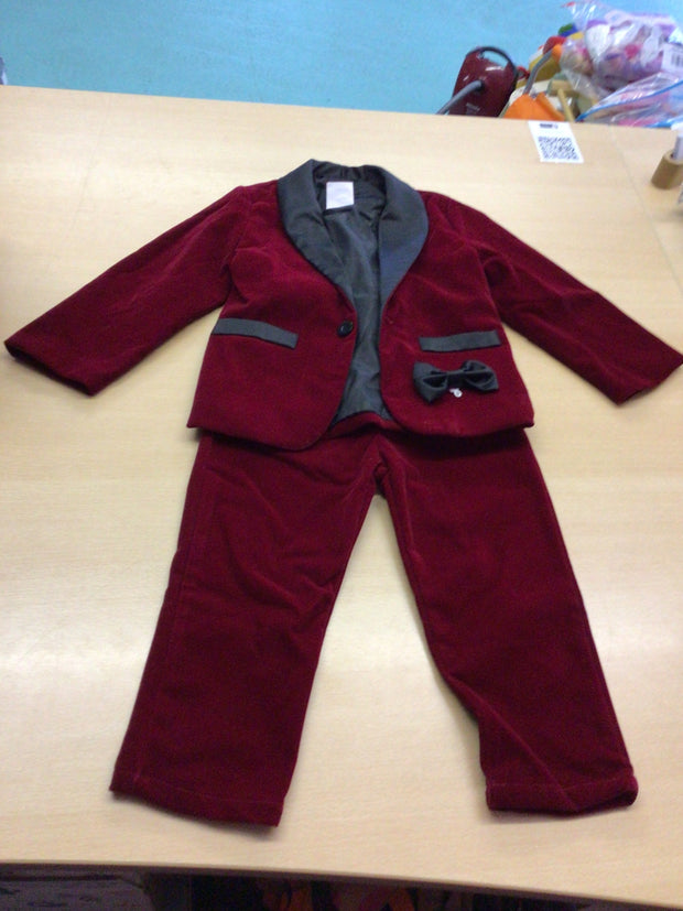  Anzug 92/98 Rot und Grau