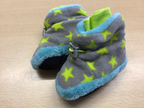 Babyschuhe Grau, Hellblau, Neongrün