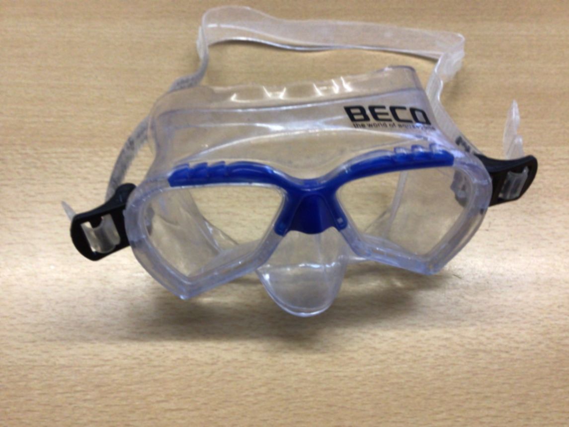 BECO Taucherbrille Transparent und Blau