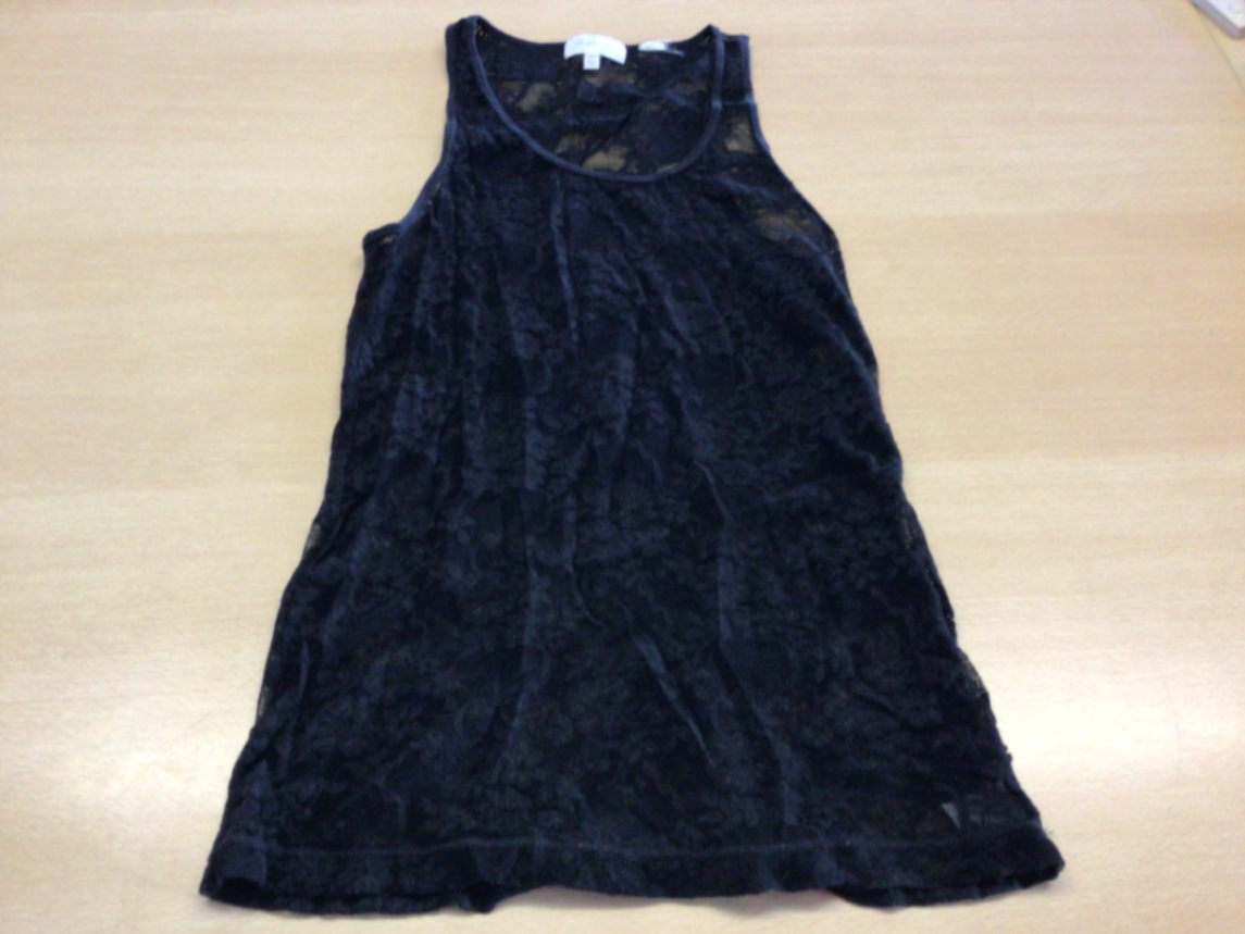 Spitzentop S Schwarz