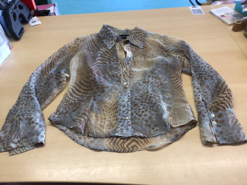  Bluse 38 Beige und braun
