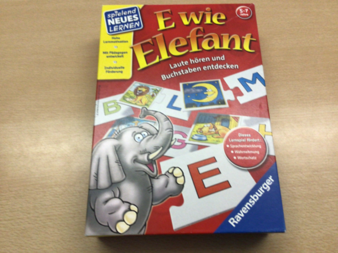 Ravensburger Spiel E wie Elefant Bunt