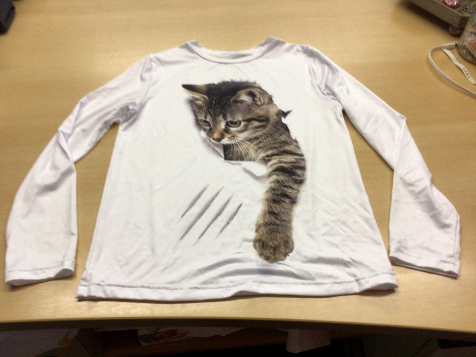 Langarmshirt 146/152 Weiß