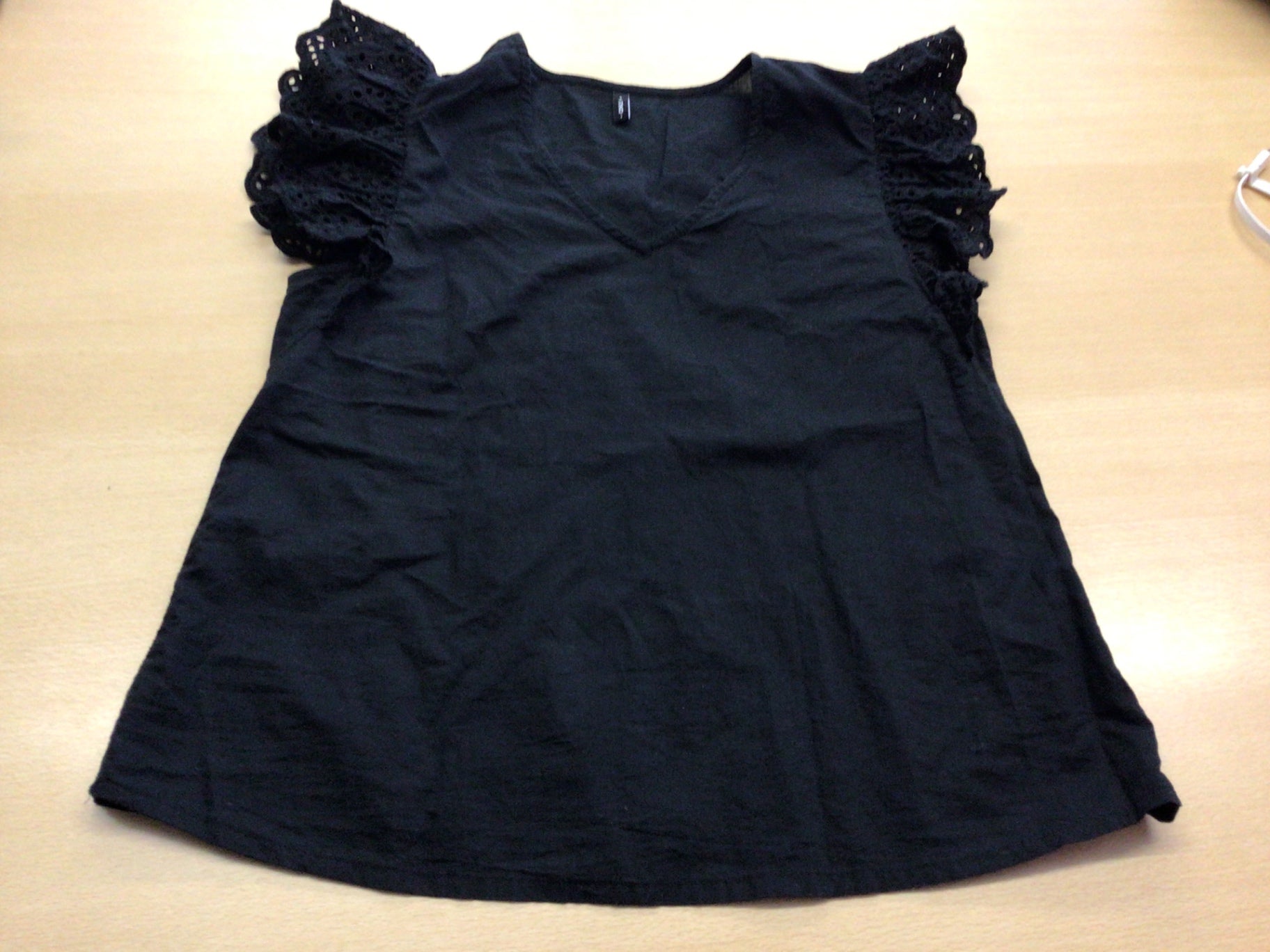  Sommerbluse S Schwarz