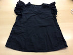  Sommerbluse S Schwarz